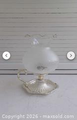 MaxSold Auction: Antique White Milk Glass Candle Hurricane Lamp Made in England - Burlington (Ontario, Canada) SELLER MANAGED Estate Sale Online Auction - Cloverleaf Drive