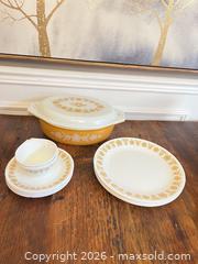 MaxSold Auction: Corelle & Pyrex Butterfly/Floral Gold Glass Bakeware Lot - Burlington (Ontario, Canada) SELLER MANAGED Estate Sale Online Auction - Cloverleaf Drive