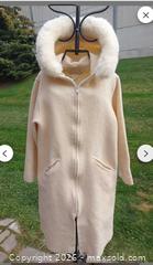 MaxSold Auction: Linda Lundstrom LaParka Women’s Hooded 100% Wool Knee-Length Coat, Cream, Size Medium - Burlington (Ontario, Canada) SELLER MANAGED Estate Sale Online Auction - Cloverleaf Drive