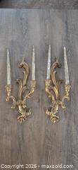MaxSold Auction: Pair of Rococo Baroque Gold Gilt Wall Sconces Candle Holders - Burlington (Ontario, Canada) SELLER MANAGED Estate Sale Online Auction - Cloverleaf Drive