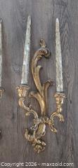 MaxSold Auction: Pair of Rococo Baroque Gold Gilt Wall Sconces Candle Holders - Burlington (Ontario, Canada) SELLER MANAGED Estate Sale Online Auction - Cloverleaf Drive