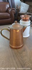MaxSold Auction: Vintage Copper & Ceramic Kettle, Coffee Pot, Manual Grinder - Burlington (Ontario, Canada) SELLER MANAGED Estate Sale Online Auction - Cloverleaf Drive