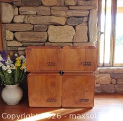 MaxSold Auction: Vintage Mid-Century Wooden Kitchen Baribo-Maid Canada Canister Set of 4 - Burlington (Ontario, Canada) SELLER MANAGED Estate Sale Online Auction - Cloverleaf Drive
