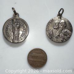 MaxSold Auction: 1950’s Sterling Silver Notre-Dame Rome ROMA Religious Medal, 18 mm - Arlington (Virginia, USA) SELLER MANAGED Downsizing Online Auction - 8th Street North