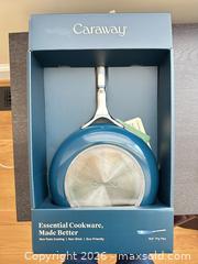 MaxSold Auction: Caraway 10.5-inch Fry Pan / Skillet in Blue/Teal - Arlington (Virginia, USA) SELLER MANAGED Downsizing Online Auction - 8th Street North