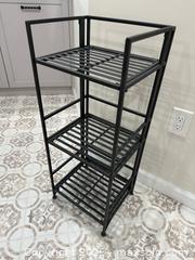 MaxSold Auction: Container Store collapsable metal three tier shelf - Arlington (Virginia, USA) SELLER MANAGED Downsizing Online Auction - 8th Street North