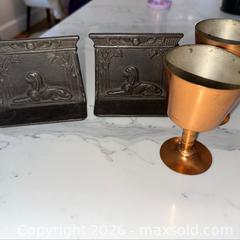 MaxSold Auction: MCM bronze, bookends and copper chalices - Arlington (Virginia, USA) SELLER MANAGED Downsizing Online Auction - 8th Street North