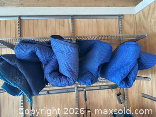 MaxSold Auction: Set of 4 Large Blue Quilted Moving Blankets 72x80 in - Arlington (Virginia, USA) SELLER MANAGED Downsizing Online Auction - 8th Street North