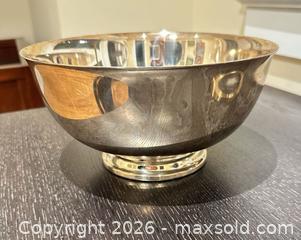 MaxSold Auction: Vintage Gorham / Paul Revere Silverplate Serving Bowl - Arlington (Virginia, USA) SELLER MANAGED Downsizing Online Auction - 8th Street North