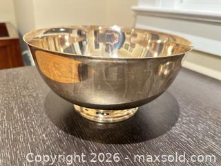 MaxSold Auction: Vintage Gorham / Paul Revere Silverplate Serving Bowl - Arlington (Virginia, USA) SELLER MANAGED Downsizing Online Auction - 8th Street North