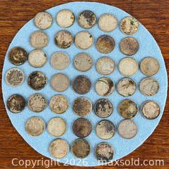 MaxSold Auction: 1967 + Prior - Silver Canada 10 Cent Coins (x39) - Hamilton (Ontario, Canada) SELLER MANAGED Estate Sale Online Auction - Gertrude St.