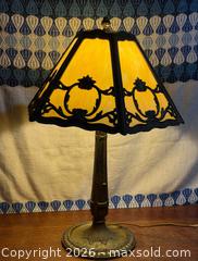 MaxSold Auction: Antique 1920s Slag Glass Lamp - Hamilton (Ontario, Canada) SELLER MANAGED Estate Sale Online Auction - Gertrude St.