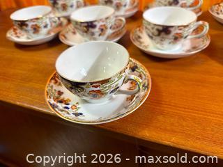 MaxSold Auction: Antique Losol Ware Tokio Cups and Saucers - Hamilton (Ontario, Canada) SELLER MANAGED Estate Sale Online Auction - Gertrude Street