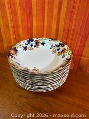 MaxSold Auction: Antique Losol Ware Tokio Soup Plates - Hamilton (Ontario, Canada) SELLER MANAGED Estate Sale Online Auction - Gertrude Street