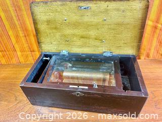 MaxSold Auction: Antique Swiss Cylinder Music Box - Works Great - Hamilton (Ontario, Canada) SELLER MANAGED Estate Sale Online Auction - Gertrude Street