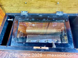 MaxSold Auction: Antique Swiss Cylinder Music Box - Works Great - Hamilton (Ontario, Canada) SELLER MANAGED Estate Sale Online Auction - Gertrude Street