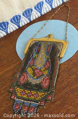 MaxSold Auction: Antique Whiting & Davis Enamel Mesh Metal Purse - Hamilton (Ontario, Canada) SELLER MANAGED Estate Sale Online Auction - Gertrude St.