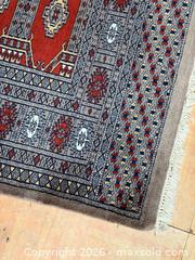 MaxSold Auction: Vintage Gray + Red Color Bokhara Area Rug - Hamilton (Ontario, Canada) SELLER MANAGED Estate Sale Online Auction - Gertrude Street