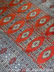 MaxSold Auction: Vintage Gray + Red Color Bokhara Area Rug - Hamilton (Ontario, Canada) SELLER MANAGED Estate Sale Online Auction - Gertrude Street