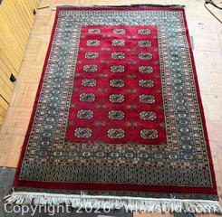 MaxSold Auction: Vintage Thick Border Bokhara Area Rug - Hamilton (Ontario, Canada) SELLER MANAGED Estate Sale Online Auction - Gertrude Street