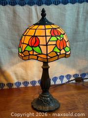 MaxSold Auction: Vintage Tiffany Style Stained Glass Boudoir Lamp - Hamilton (Ontario, Canada) SELLER MANAGED Estate Sale Online Auction - Gertrude St.