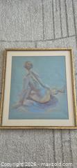MaxSold Auction: Original Pastel Figure/Nude by M. F. Ludwig, 25" x 22", Framed - Markham (Ontario, Canada) PARTNER MANAGED Estate Sale Online Auction - Forest Park Crescent