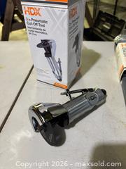 MaxSold Auction: HDX Pneumatic Die Grinder and 3in Pneumatic Cut-Off Tool, Porter Cable 12-Piece Forstner / Wood Boring Bit Set - Bedford (New Hampshire, USA) PARTNER MANAGED Moving Online Auction - Holbrook Road