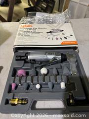 MaxSold Auction: HDX Pneumatic Die Grinder and 3in Pneumatic Cut-Off Tool, Porter Cable 12-Piece Forstner / Wood Boring Bit Set - Bedford (New Hampshire, USA) PARTNER MANAGED Moving Online Auction - Holbrook Road