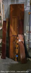 MaxSold Auction: Lot of Solid Mahogany from Old Fishing Boat, Cabinet Doors & Assorted Furniture Panels - Bedford (New Hampshire, USA) PARTNER MANAGED Moving Online Auction - Holbrook Road