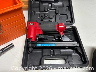 MaxSold Auction: Ramset RS22 Powder-Actuated Driver, Arrow Pneumatic T50 Staple Gun & RIDGID Pneumatic Palm Nailer, Cases - Bedford (New Hampshire, USA) PARTNER MANAGED Moving Online Auction - Holbrook Road