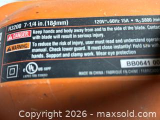MaxSold Auction: Ridgid Circular Saws R3200 & R885 7-1/4" & 6-1/2" - Bedford (New Hampshire, USA) PARTNER MANAGED Moving Online Auction - Holbrook Road