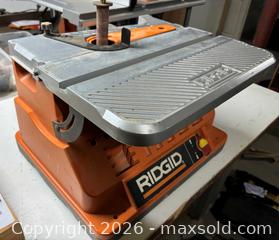 MaxSold Auction: Ridgid EB44241 Benchtop Spindle Sander, Corded Electric - Bedford (New Hampshire, USA) PARTNER MANAGED Moving Online Auction - Holbrook Road