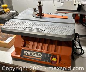 MaxSold Auction: Ridgid EB44241 Benchtop Spindle Sander, Corded Electric - Bedford (New Hampshire, USA) PARTNER MANAGED Moving Online Auction - Holbrook Road