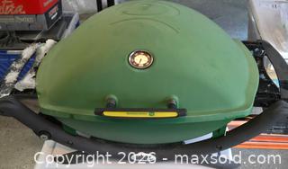 MaxSold Auction: Weber Portable Propane Grill, Green, Cast Iron Grate - Bedford (New Hampshire, USA) PARTNER MANAGED Moving Online Auction - Holbrook Road