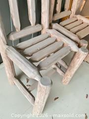 MaxSold Auction: Pair of log outdoor chairs - Salmon Arm (British Columbia, Canada) SELLER MANAGED Downsizing Online Auction - 5 Avenue North East                    