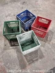 MaxSold Auction: Colored Milk Crates - Ottawa (Ontario, Canada) SELLER MANAGED Commercial Liquidation Online Auction - Industrial Avenue