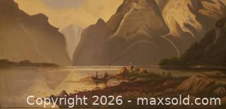 MaxSold Auction: Early 20th Century Landscape Oil Painting in Gilded Frame, Unsigned, sold as is - Kingston (Ontario, Canada) SELLER MANAGED Estate Sale Online Auction - Tamarac Street