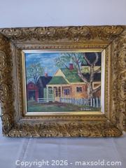MaxSold Auction: Original Oil on Board by E. Kane in Ornate Gilt Frame, sold as is - Kingston (Ontario, Canada) SELLER MANAGED Estate Sale Online Auction - Tamarac Street