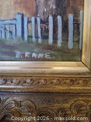 MaxSold Auction: Original Oil on Board by E. Kane in Ornate Gilt Frame, sold as is - Kingston (Ontario, Canada) SELLER MANAGED Estate Sale Online Auction - Tamarac Street
