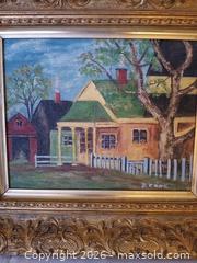 MaxSold Auction: Original Oil on Board by E. Kane in Ornate Gilt Frame, sold as is - Kingston (Ontario, Canada) SELLER MANAGED Estate Sale Online Auction - Tamarac Street