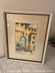 MaxSold Auction: Original Watercolor of European Street Scene, Signed G Boyt, sold as is - Kingston (Ontario, Canada) SELLER MANAGED Estate Sale Online Auction - Tamarac Street
