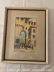 MaxSold Auction: Original Watercolor of European Street Scene, Signed G Boyt, sold as is - Kingston (Ontario, Canada) SELLER MANAGED Estate Sale Online Auction - Tamarac Street