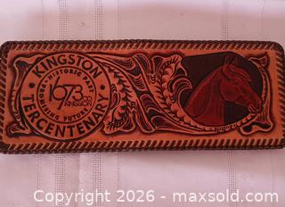 MaxSold Auction: Very Rare Handmade 1973 Kingston Tercentenary Leather Bifold Wallet With Original Receipt - Kingston (Ontario, Canada) SELLER MANAGED Estate Sale Online Auction - Tamarac Street