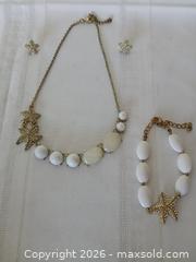 MaxSold Auction: Vintage Bella Del Mar Jewelry Set: Rhinestone Starfish, White Beads - Kingston (Ontario, Canada) SELLER MANAGED Estate Sale Online Auction - Tamarac Street