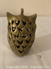MaxSold Auction: Vintage Brass Owl Candle Holder Hanging Lantern - Kingston (Ontario, Canada) SELLER MANAGED Estate Sale Online Auction - Tamarac Street