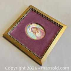 MaxSold Auction: Framed Antique Hand Painted Portrait on Velvet Background - Toronto (Ontario, Canada) PARTNER MANAGED Reseller Online Auction - Queen Street West