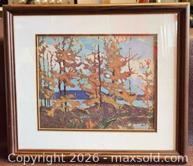 MaxSold Auction: Framed Tamaracks Artwork By Tom Thomson Group of Seven Artist  - Toronto (Ontario, Canada) PARTNER MANAGED Reseller Online Auction - Queen Street West