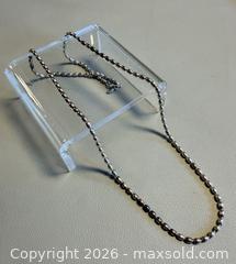 MaxSold Auction: Long 925 Silver PANDORA Chain - Marked  - Toronto (Ontario, Canada) PARTNER MANAGED Reseller Online Auction - Queen Street West