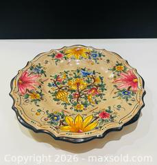 MaxSold Auction: Vintage Italian Hand Painted Decorative Wall Plate By Baffoni Gubbio & Vintage Signed Tonala Mexican Folk Art Pottery Hand Painted Vase - Toronto (Ontario, Canada) PARTNER MANAGED Reseller Online Auction - Queen Street West