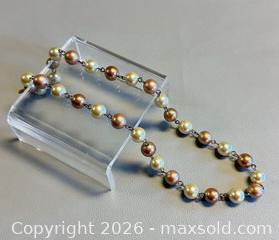 MaxSold Auction: Vintage Pearl Necklace with 925 Silver Clasp - Marked  - Toronto (Ontario, Canada) PARTNER MANAGED Reseller Online Auction - Queen Street West
